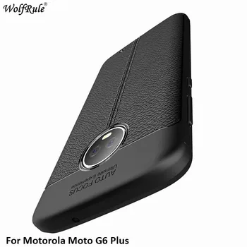 WolfRule Pre Pokrytie Motorola Moto G6 Plus Prípade, Mäkké Silikónové Telefón Prípad Pre Motorola Moto G6 Plus Kryt Plášťa 5.93
