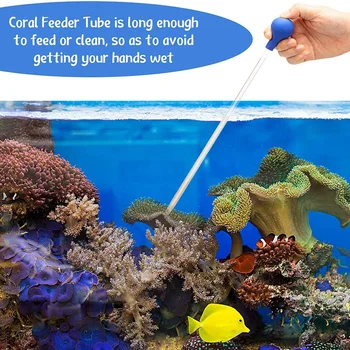 2 Kusy Coral Feeder 13.77 Palcový Ryby Kŕmenie Nástroj Feeder Trubica Vhodná pre Väčšinu Akvárium Stvorenia