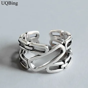 2019 Retro Irregular 925 Sterling Silver Rings Open Rings Jewelry Wholesale