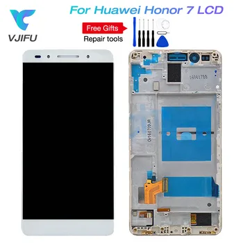 Pre Huawei Honor 7 LCD Displej Dotykový Displej Digitalizátorom. Montáž Náhradných S Rámom 5.2
