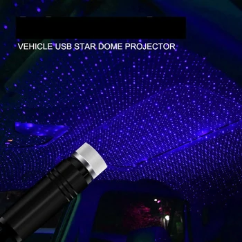 LED USB Auto Strechy Star Nočné Svetlo Projektora Atmosféru Galaxy Lampa USB Dekoratívne Lampy Nastaviteľné Viaceré Svetelné Efekty