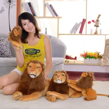 Simulácia lev plyšové hračky krásny darček k narodeninám veľké lion oblečenie pre bábiky tvorivé bábiky obrie lev veľké plyšové zvieratá
