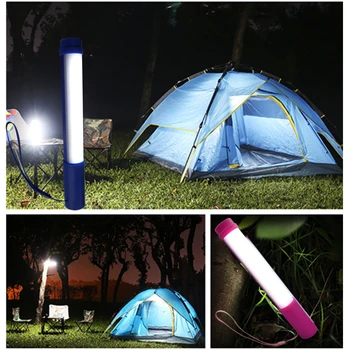 Prenosné Farebné Baterka RGB Farba zmení Svetlo USB Nabíjateľná LED Baterka Lampa LED Outdoor camping Ľahké prenosné svetlo