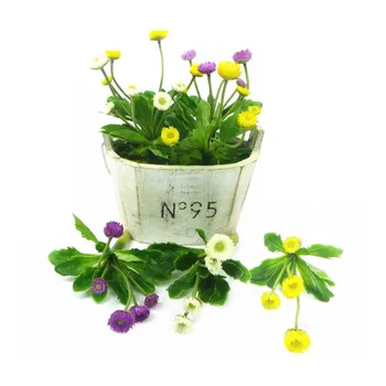 INDIGO -5 Kvety Fialové Púpava Púštne Rastliny Umelé Sukulentných Rastlín Stôl Dekorácie Pozadí DIY Výrobku Doprava Zdarma
