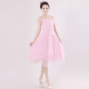 Dospelých Romantický Balet Tutu Nácvik Praxi Sukne Swan Kostým pre Ženy Dlho Tylu Šaty Biela, ružová, čierna farba, Balet Nosenie