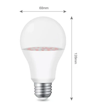 2 KS 9W LED Rásť Svetlo E27 Žiarovka Phyto Lampy celé Spektrum Rastlín Lampa Fitolamp pre Vnútorné Sadenice, ktoré kvety Rastú Stan Box