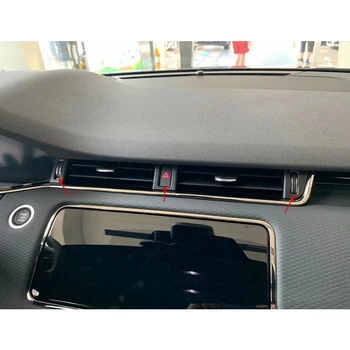 Auto Uhlíkových Vlákien Interiér, prístrojová doska Air Vent Zásuvky Kryt Výbava pre Range Rover Evoque L551 2019 2020
