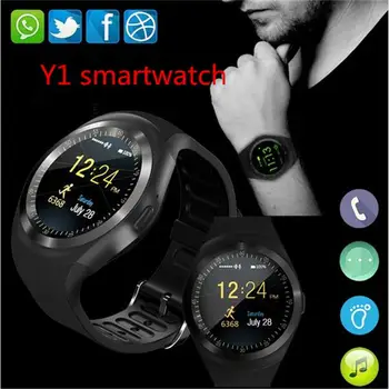 696 Bluetooth Y1 Smart Hodinky Relogio Android Smartwatch Hovoru GSM SIM TF Karty Fotoaparát činnosť, sledovanie vhodnosti Pre Android