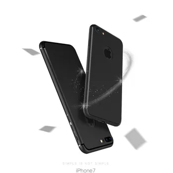 Luxusné Ultra Tenké Matný Mäkký Silikónový TPU Kryt Pre iPhone 6 6S Plus 5 5S 5SE Candy Farby Úplné Pokrytie iPhone 7 Plus Telefón Prípadoch