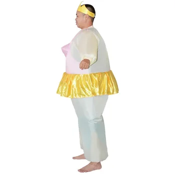 Dospelých Nafukovacie Balet Kostým Party Zábavné Fat Man Šaty Fantázie Cosplay Darček k Narodeninám Halloween Kostýmy pre Ženy a Mužov