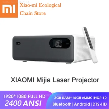 Xiao Mijia ALPD3.0 Laserový Projektor 1920*1080P Domáce Kino 2400 ANSI Lúmenov Wifi Bluetooth Reproduktor Pre Home Media Video Prehrávač