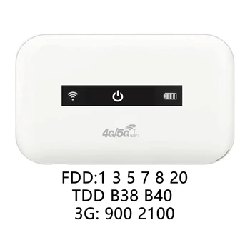 5G WiFi Router Prenosné MiFi 4G LTE MiFi Mobile WiFi Hotspot 2100MAh Auto Wi-Fi Router s Slot Karty Sim