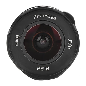 8 mm F3.8 Príručka Široký Uhol Fisheye Objektív Panasonic Olympus M43 MFT OMD EM5