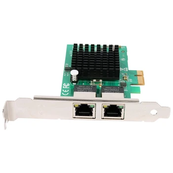 Gigabit Ethernet Pci-E Sieťový Radič Karta 10/100/1000Mbps, Rj45 X2 Dual 2 Port Pcie Server Sieťové Karty Lan Prispôsobiť
