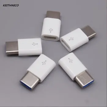 KEITHNICO 5 ks Typ C Male Micro USB Samicu Converter Synchronizáciu Údajov USB-C Adaptér pre Xiao 6 4S Letv 2 2Pro