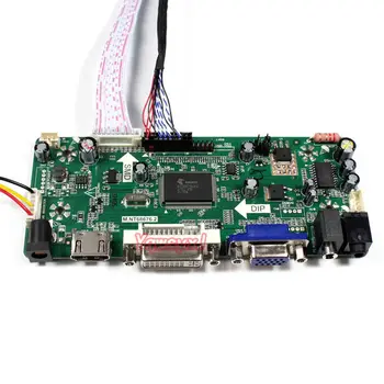 Yqwsyxl riadiacej Dosky Monitora S reproduktora Súpravy pre LTN156AT01-B04 HDMI + DVI + VGA LCD LED displej Regulátora Rada Ovládač