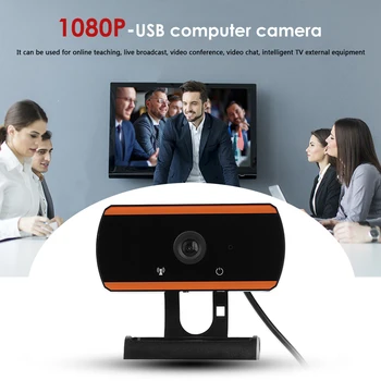 1080P HD Webkamera USB 2MP 30fps Webová Kamera Úrad Stará Časť Spotrebný materiál k Počítačom pre on-Line Výučbu Live Vysielanie