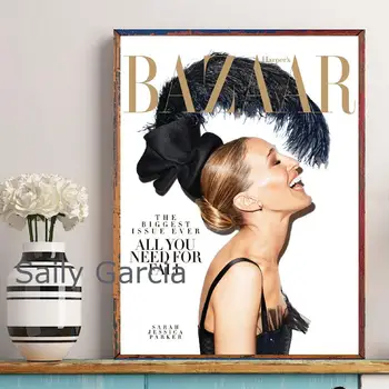 Moderný Pop Art Magazine Cover Plagáty A Vytlačí Vogue Fashion Citácie Domáce Dekorácie Na Stenu Obraz Na Plátne Umenie Maľba Na Izbu