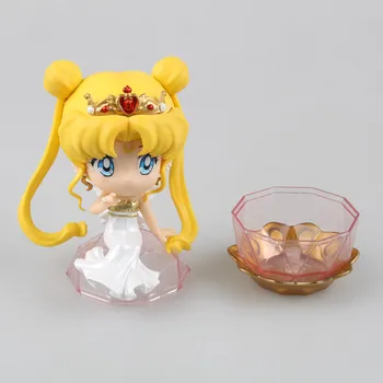 11 cm Anime Krásne Sailor Moon Crystal Svadobné Šaty Princezná Tsukino Usagi Diamond Ver. PVC Akcie Obrázok Modelu Dropshipping Hračka
