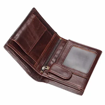 Vysoko Kvalitnej Pravej Kože Mužov Vintage Bifold Peňaženka Značky Slávny Vrecku Kreditnej Karty Držiteľ Krátke Dizajnér Male Mini Kabelku
