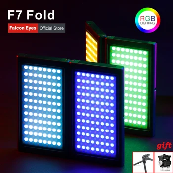 Falcon Eyes 24W F7 Vyplniť Lampa Násobne Vrecku RGB LED Svetlo, Farebná Fotografia Android iOS APLIKÁCIE Ovládanie Adsorbable Pre Video Vlog