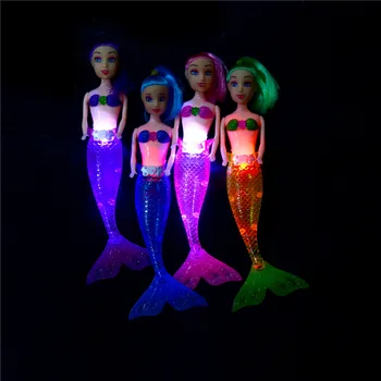 1PCS Móda Pre Princezná Ariel malá Morská víla Bábika Klasické 20 cm Vysoká Anna Ariel je Bábiky Hračky S LED Svetlom Pre Dievča Narodeniny, Vianoce, Darček
