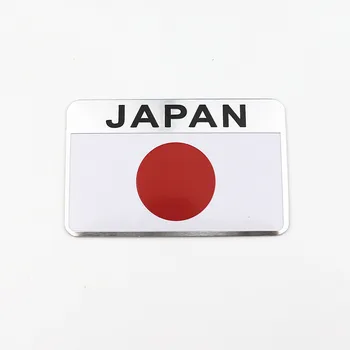 Kovové Japonskú Vlajku Znak, Odznak JAPONSKO Auto Nálepky, Nálepky Príslušenstvo pre Toyoto Honda, Nissan Lexus Mazda Mitsubishi Auto Styling