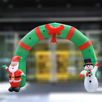 Vianočné Rekvizity Nafukovacie Obrie Arch Santa Claus Snehuliak Vianočné Dekorácie pre Domov Nový Rok Party Rekvizity