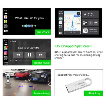 Carlinkit 2.0 NOVÉ Bezdrôtové Apple Carplay Andorid Auto Auto, Retrofit Pre Mercedes Benz 2010-2018 Podporu Zadnej strane Fotoaparátu Mapy