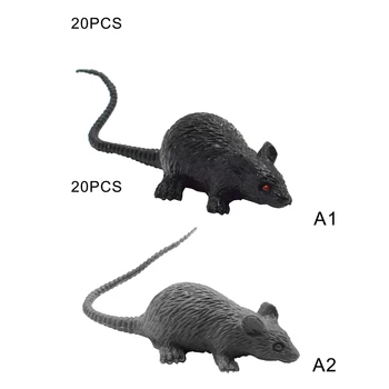 20 Ks Mini Simulované Mouse Model Zábavné Zložité Vtip Realistické Teroru Myši Halloween Darček Hračka Party Decor