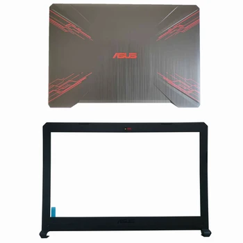 Nové Pre ASUS FX80 FX504 LCD Zadný Kryt+Lcd Predný Rám Kryt /LCD Závesy 47BKLLCJN70 47BKLLCJN08 48BKLLBJN30