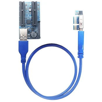 1X 2 x 4X PCI-E Predlžovací Kábel 0,6 M pre Obmedzený Priestor Inštalácie (UEX105)