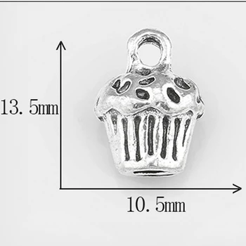 Yamily 20pcs/ 13.5*10.5 mm Zliatiny malé tortu charms Antique silver tone dať pre priateľa Prívesok Charms DIY Šperky Robiť