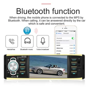 Autorádio Auto Stereo MP5 FM, AUX Hudby Car Audio Multidia 1Din Bluetooth Handsfree Hovor Auto Rádio USB TF 4