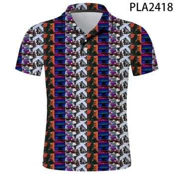 Letné Krátke Rukáv Večný Atake Polo Homme Streetwear Mužov Camisas Ropa 3D Vytlačené Polo Tričko Fashion Bežné Harajuku v Pohode