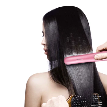 Bezdrôtové Hair Straightener 2 V 1 Nabíjateľná kulma Ružové Vlasy, kulmy na vlasy, Žehličky Železnej Lady DIY Styling Zariadenia 40D