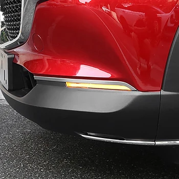 Auto Chrome Predné Hmlové Svetlo Obočie Kryt Výbava Nálepky Obloha Dekorácie Pásy pre Mazda CX-30 CX30 2020 2021