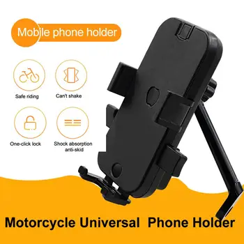 Automatický Zámok Mobilný Telefón Držiak na Motocykel Riadidlá Univerzálny Klip Držiak GPS Mount Držiak Pre 4-6.5 Palcový Mobilný Telefón