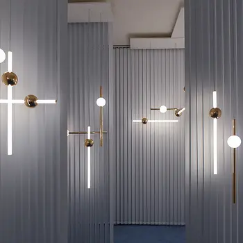 Nové arrical Post moderný jednoduchý reštaurácia prívesok svetlá foyer spálňa kaviareň deco LED droplight kovové telo sklenené tienidlo