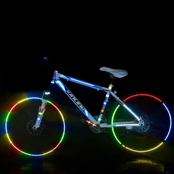 Bicykel Reflexné Nálepky na Bicykli Fluorescenčné Reflexné Pásky MTB Bicykel Lepiacej Pásky, Bezpečnostné Dekor Nálepky Príslušenstvo