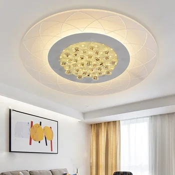 LED stropné svietidlo moderného jednoduché ultra-tenké obývacia izba lampa spálňa teplé štúdia akryl crystal Stropné svietidlá AC110-240V