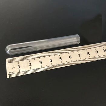 100 ks/balík 10 mm*75mm Sklo Skúmavky s Silica Gel Plug Spp Chémie Laboratórne Sklo Trubice