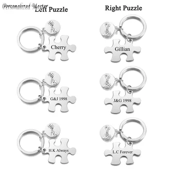 Osobné Master Prispôsobené Puzzle Keychains Najlepší Priateľ Keyring Pinky Sľub Keychain Priateľstvo Narodeninám Darčeky pre Dievčatá