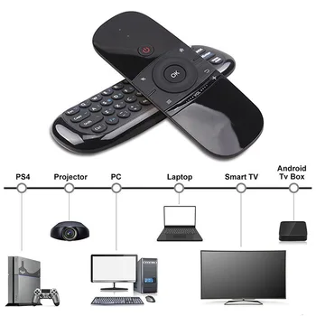 Bezdrôtové Vzduchu, Myši, Klávesnice, 6-Axis Motion Zmysel Učenia sa IR Diaľkové Ovládanie w/ USB Prijímač na Smart TV Android TV BOX 2.4 G